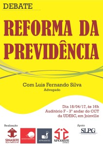Debate sobre a Reforma da Previdência - CARTAZ