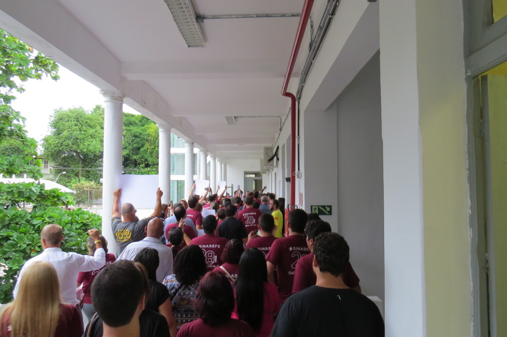 Ato na Reitoria do IFBA nesta sexta