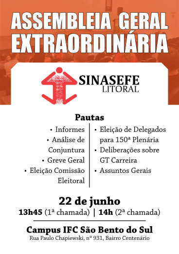 Assembleia 22 junho 17 sinasefe litoral