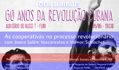 06/06: papel das cooperativas na revolução cubana é tema de debate na FURB